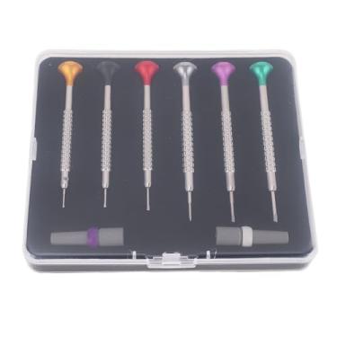 Imagem de Qinlorgo Kit de Reparo de Relógio, Aço Inoxidável S2 Liga de Aço Alça Ergonômica Conjunto de Chave de Fenda de Precisão Com Caixas de Armazenamento de Bits de Reposição Kit de