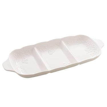 Imagem de Petisqueira com 3 Divisórias de Porcelana New Bone Butterfly Flower 34