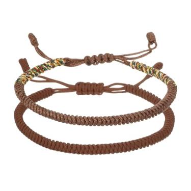 Imagem de PATIKIL Pulseira de corda trançada feita à mão da Lucky, pulseira de proteção de oração ajustável para presentes de aniversário de família e mulheres, One Size, Tecido, Sem Pedra Preciosa