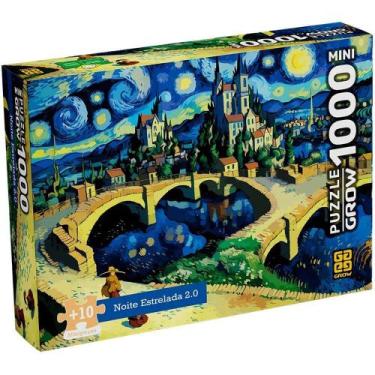 Imagem de Quebra cabeca noite estrelada 2.0 1000 mini pecas grow, ., UN