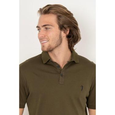 Imagem de Camisa Polo Aleatory Lisa Algodão Pima Marrom-Masculino