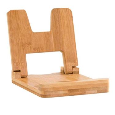 Imagem de Tampa de bambu, prateleira de corte, prateleira de despensa de cozinha, organizador de armário para tábuas de corte, pratos, panelas