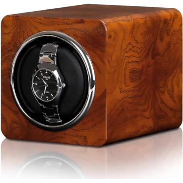 Imagem de Caixa de enrolamento de relógio – Mini caixa automática de enrolamento de relógio, relógio mecânico, silencioso, motor agitador, expositor, suporte giratório, caixa de armazenamento alimentada por