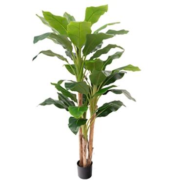 Imagem de Plantas falsas, plantas artificiais, modernas, artificiais, árvore, em vaso, para ambientes internos e externos, casa, escritório, jardim, decoração, plantas artificiais, ambientes internos e externos