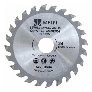 Imagem de Disco Serra Circular Widea Madeira Melfi 4.3/8``x20mm 24D