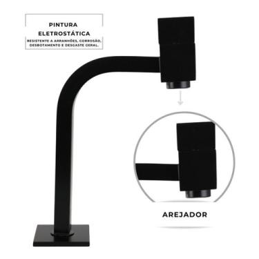 Imagem de Torneira quadritt 2040 lavatório bancada preta de metal bancada - Clas