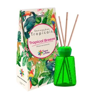 Imagem de Difusor Varetas Presenteável 150ml Sensações Tropical Breeze TA5937997V Aroma Brisa Tropical