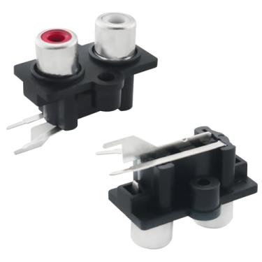 Imagem de ZZLZX Conector fêmea RCA de 3 pinos conector AV concêntrico interface de áudio amplificador de alto-falante plugue de reparo para TV DVD computador alto-falante