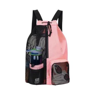 Imagem de Mochila De Praia, Natação, Academia E Yoga Com Cordão E Bolsa Impermeá
