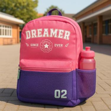 Imagem de Mochila Escolar Grande Dreamer Menina Clio, Lilás