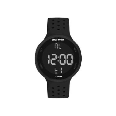 Imagem de Relógio Feminino Digital Mormaii Preto Prova de Água Mergulho e Piscina Corrida MO7700AA/8P