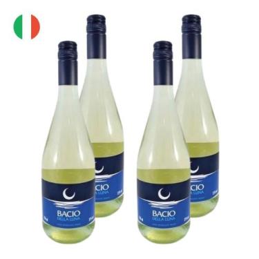 Imagem de Kit 4 Vinhos Bacio Della Luna Piemonte Frisante Branco Itália 750ml - 