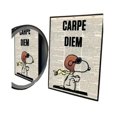 Imagem de Pôster De Cachorro Snoopy Em Estilo Cartoon, Autoadesivo E À Prova d'Á