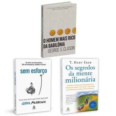 Imagem de Kit 3livros, Sem Esforço + O Homem Mais Rico da Babilônia + Os Segredo