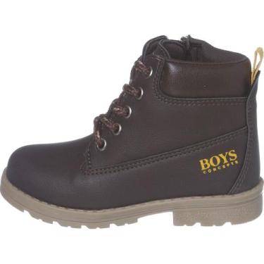 Imagem de Bota Infantil Cano Curto Antiderrapante Unissex - Redmax, Marrom, 24
