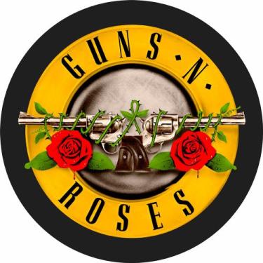 Imagem de Painel Festa Redondo Guns N' Roses 1, 3d Sublimado 1,50 Dia - Fantasia