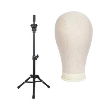 Imagem de Cabeça De Manequim Para Perucas De 22 Polegadas Com Suporte Para Exibi