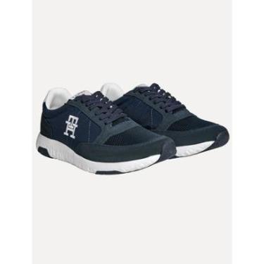 Imagem de Tênis Tommy Hilfiger Masculino Runner 1C2 Monogram Azul Marinho-Masculino
