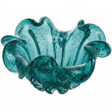 Imagem de Centro de Mesa Decorativo de Vidro Murano Italy Tiffany 24x11cm Lyor