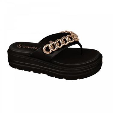 Imagem de Sandalia Bebece T2230-408 Feminino, Preto, 36