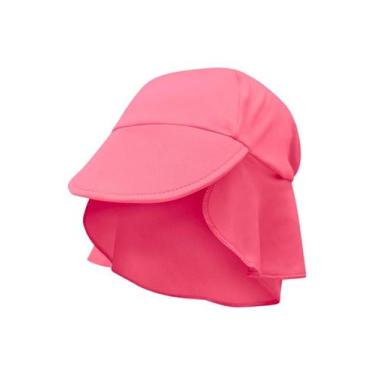 Imagem de Chapéu Infantil Bebê Malha Dry UV50+ Piscina/Praia Papilloo, Rosa, P