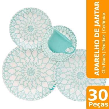 Imagem de Aparelho de Jantar/Chá Biona Mandala, Cerâmica, 30 Peças - oem
