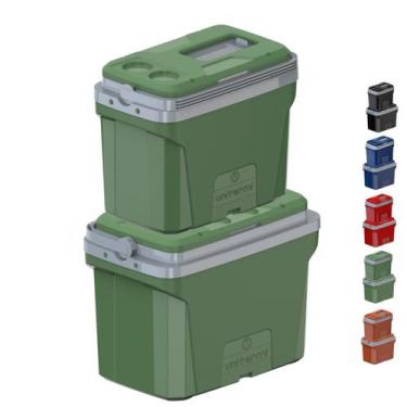 Imagem de Kit Caixa Termica Cooler Unitermi Jurere 20L e 36L Alça Reforçada Port