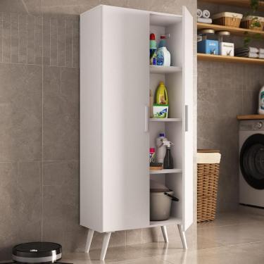 Imagem de Armário de Lavanderia Multiuso 2 Portas 68cm Retrô Urban Multimóveis MP6038