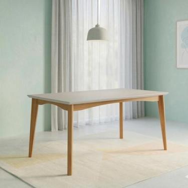 Imagem de Mesa de Jantar para 6 Lugares 160cmx90cm Monalisa em Madeira Maciça - 