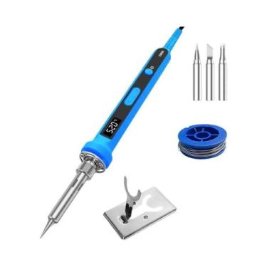 Imagem de Conjunto De Ferro De Solda Digital LCD Com Temperatura Ajustável 100W 