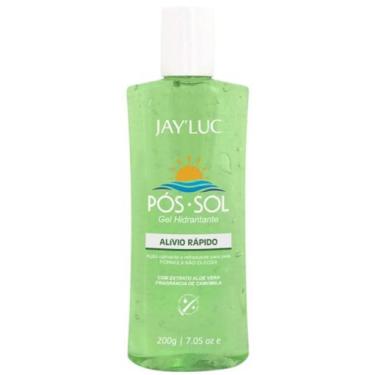Imagem de Gel Pós Sol Hidratante JayLuc Aloe Vera 200g Alívio Rápido
