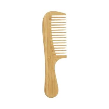 Imagem de Pente De Madeira De Bambu Natural, Antiestático, Para Massagem No Cour