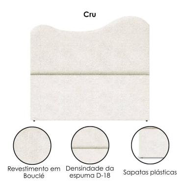 Imagem de Cabeceira Casal 140 cm Com Frame Selena Boucle Artte