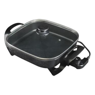 Imagem de Panela Multifuncional Elétrica Quadrada 30cm Grill Antiadere - Agratto