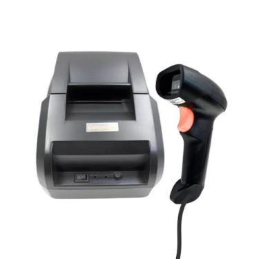 Imagem de Impressora Não Fiscal Térmica 58mm e Leitor de Código Barras - Goldens