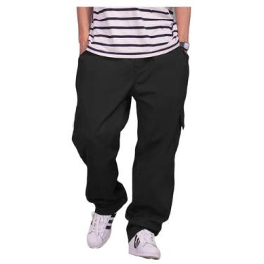 Imagem de Calça Cargo Sarja, Unissex, Skate E Casual  4 Bolsos Tatica - Sarja Re