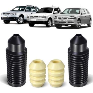 Imagem de Par Batente e Coifa Do Amortecedor Gol Saveiro Parati G3 G4 - Borfix