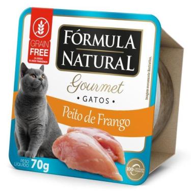 Imagem de Ração Úmida Fórmula Natural Super Premium Gourmet para Gatos Sabor Pei