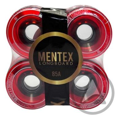 Imagem de Roda Skate Longboard MENTEX 65mm 85A PRO, Vermelho