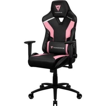 Imagem de Cadeira Gamer TC3 Sakura Black Rosa com Tecnologia AIR Tech e Encosto Reclinável Até 13...