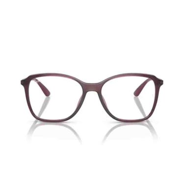 Imagem de Armação de Grau Ray-Ban Quadrado Borgonha Translúcido 0RX7234L 5394  53-Feminino