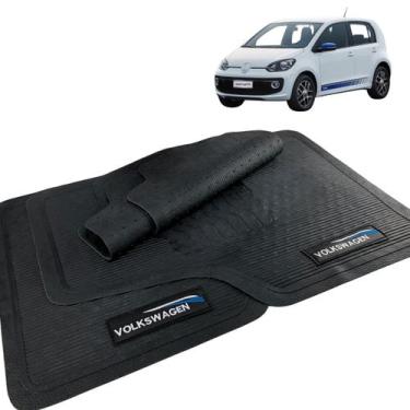 Imagem de Jogo Tapete VW Up Tsi 2014 2015 2016 2017 Borracha com Logo - VOLKSWAG