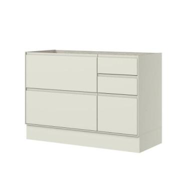 Imagem de Balcão Pia 01 Porta 04 Gavetas C655 Fineze Areia HP - Henn