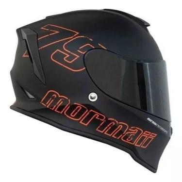 Imagem de Capacete Moto Mormaii M1 1979 Narigueira Preto Fosco, 56