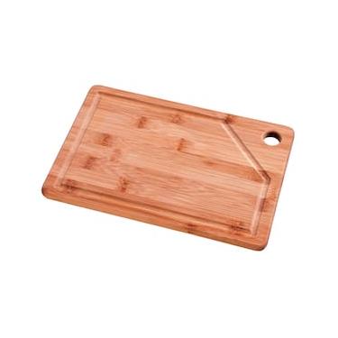 Imagem de Tábua de Corte Retangular Mor Bamboo 30×20?cm Ecológica com Canal para Líquidos