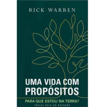 Imagem de Livro Uma Vida Com Propósitos  Brochura  Rick Warren  Editora Vida