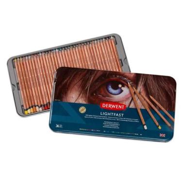 Imagem de Lápis de Cor Derwent Lightfast 36 Cores Lata 01