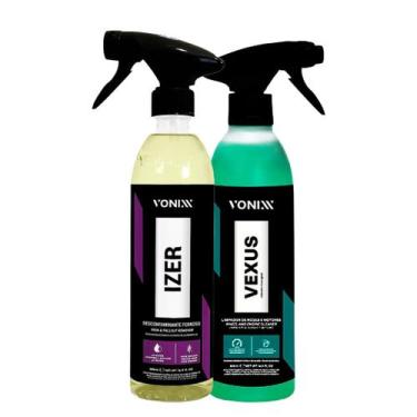 Imagem de Kit Estetica Automotiva Vonixx Vexus Limpa Motor Rodas E Izer Desconta