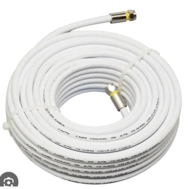 Imagem de Cabo Coaxial RG06 Blindado para Antena TV Digital e Satélite - Alta Pe