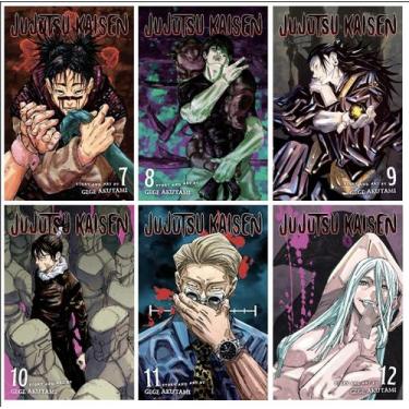 Imagem de Conjunto de Mangás Jujutsu Kaisen Volumes 7-12 - 6 Livros - Marca Próp